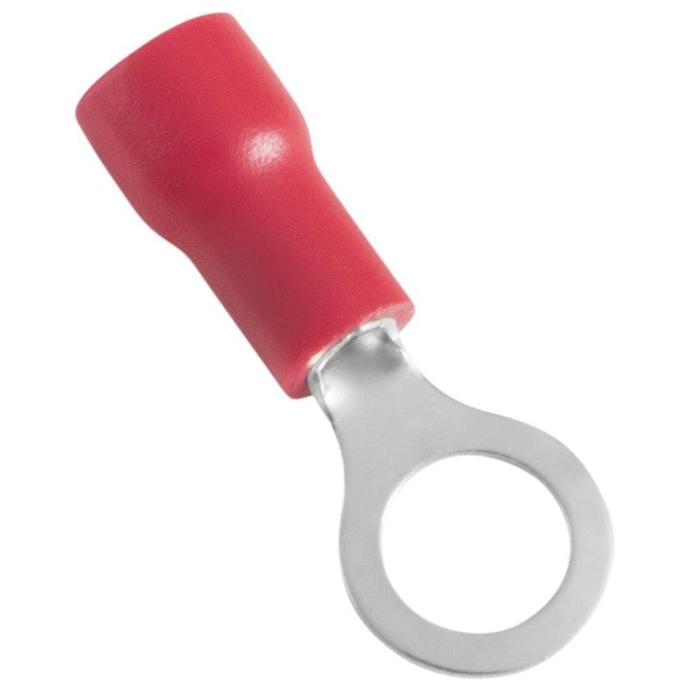 Terminais De Conexão Olhal Tramontina Cobre Estanhado Nylon 1,5 Mm² X 8,0 Mm X M5 Vermelho 50 Peças Tramontina