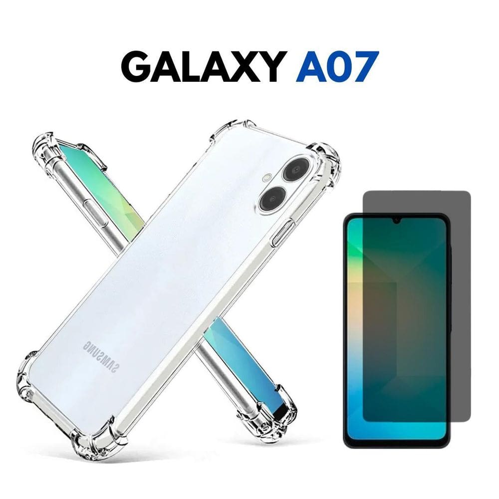 Capinha + Película Vidro Privativa Compativel Com Galaxy A07