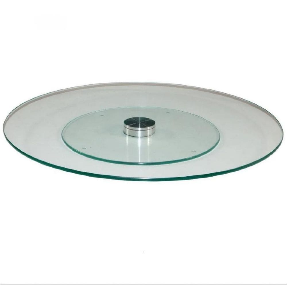 Prato Giratório de Vidro Temperado 50cm Incolor