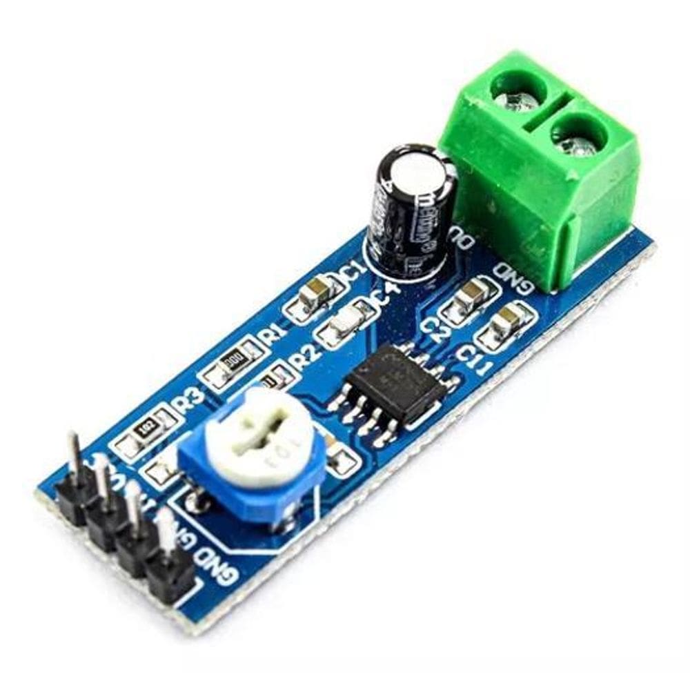 Módulo Amplificador De Áudio Ajustável Lm386 5V A 12V