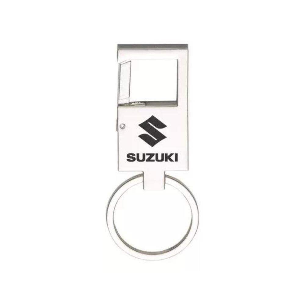 Chaveiro Espelhado Mosquetão Para Suzuki Metal - E