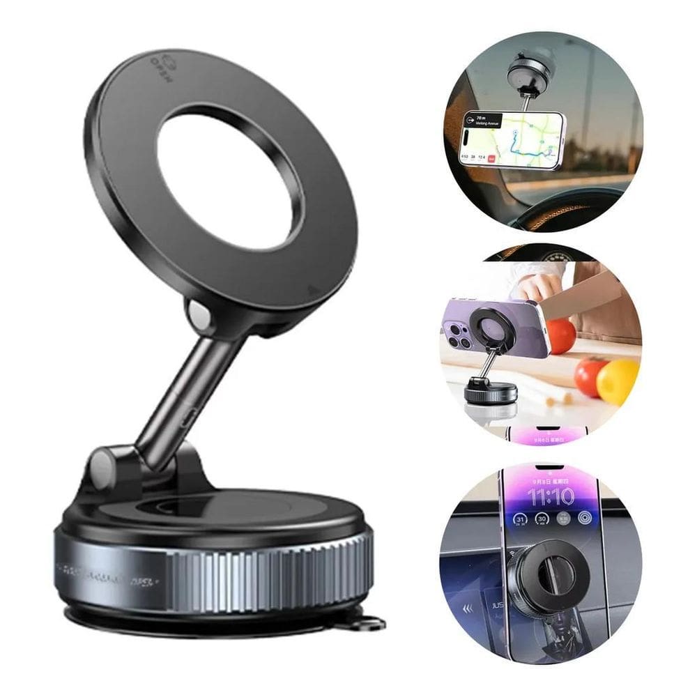 MP - Suporte Magne tico 360 Celular Carro Mes