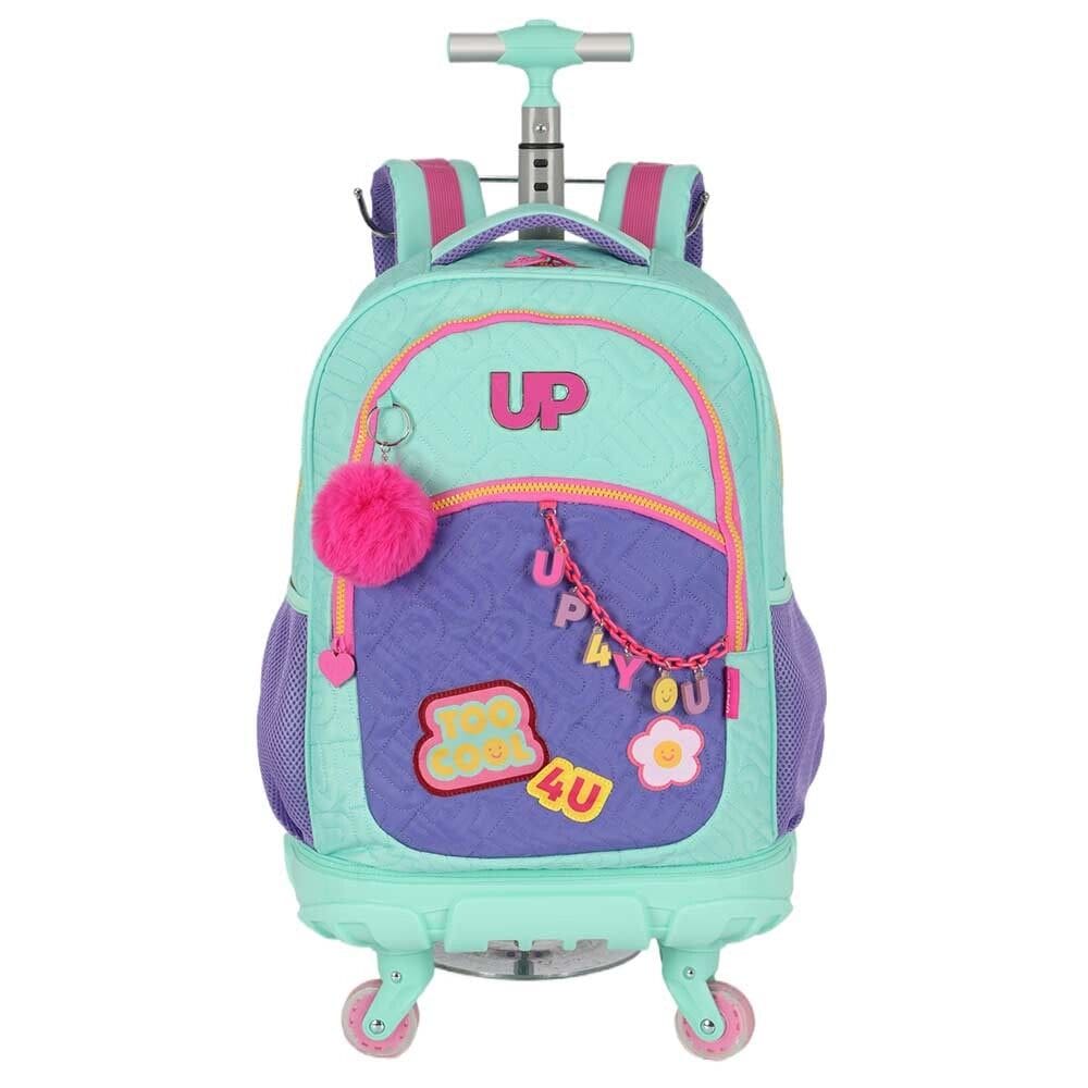 Mochila de Rodinha - Up4you - Led Rock Star - Turquesa - Luxcel