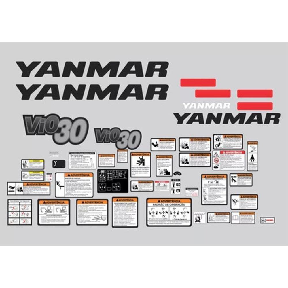 Kit Adesivos - Yanmar Vio30