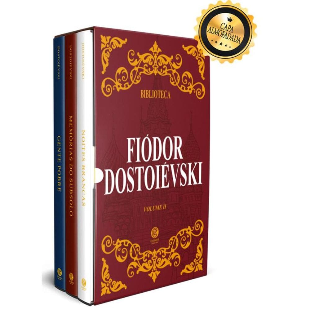 Biblioteca Dostoiévski Volume II - Box com 3 Livros - Edição de Luxo