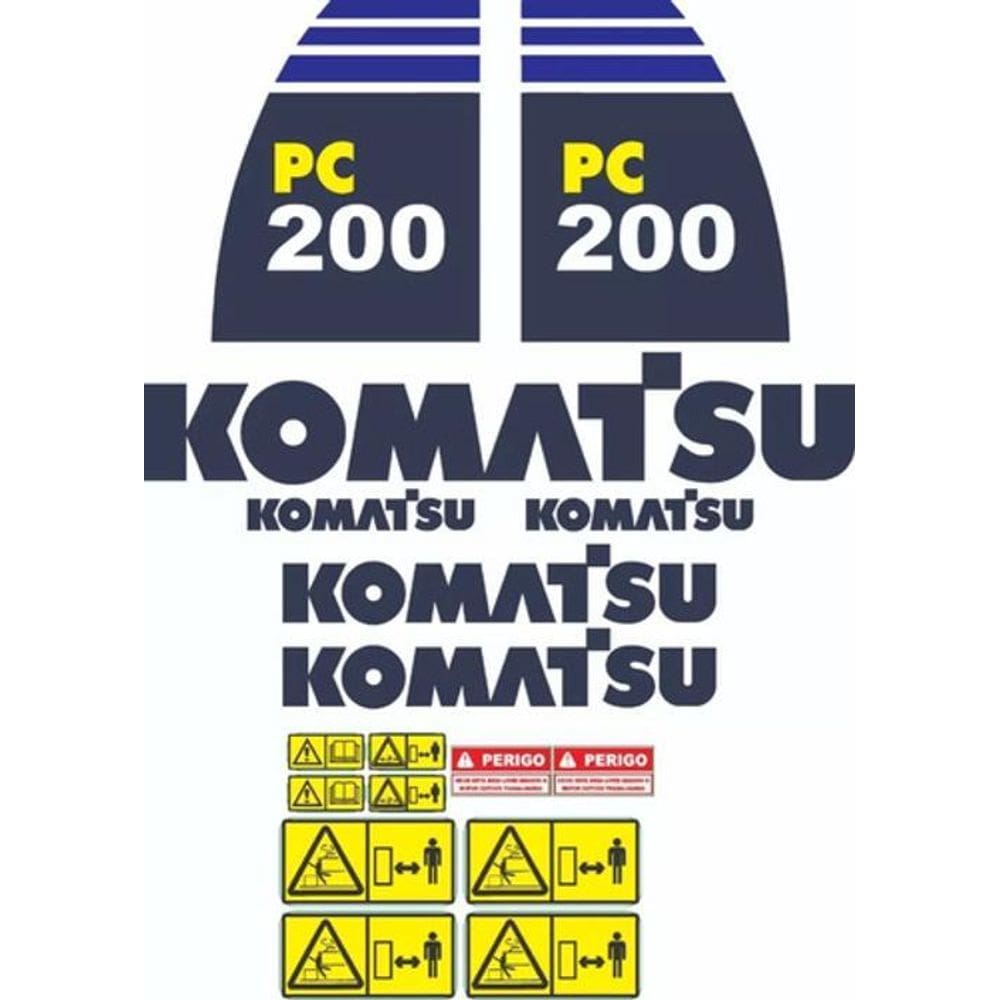 Kit Adesivos - Komatsu Pc 200