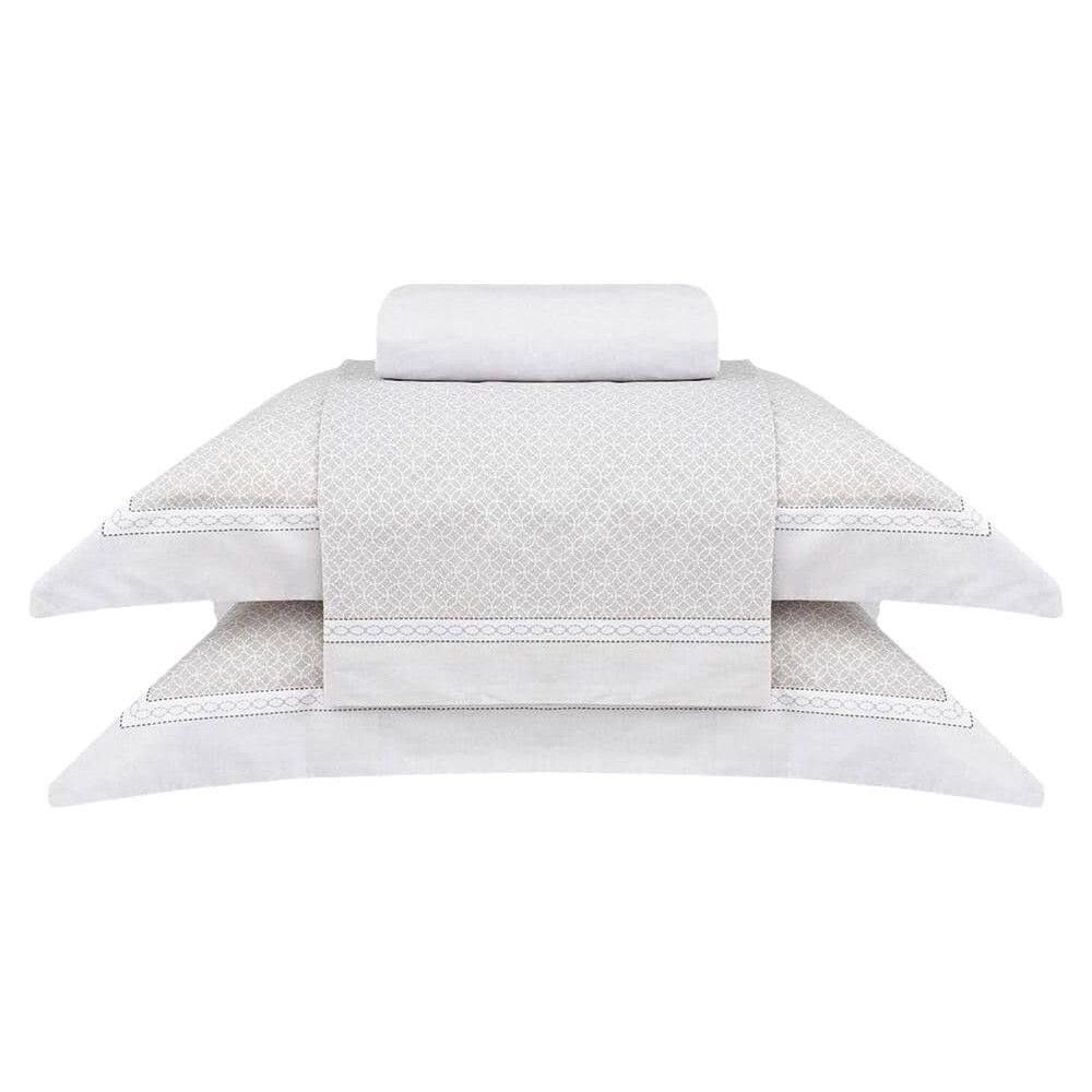 Jogo de Cama Percalle Daves 180 Fios - Casal - 4 Peças - Buddemeyer