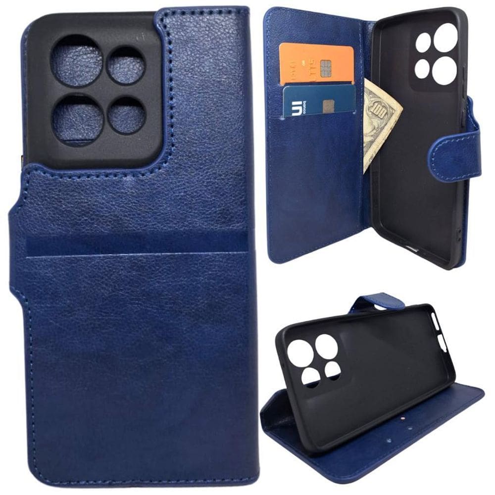 Kit Capa Carteira Compatível Motorola Edge 50 Neo + Película