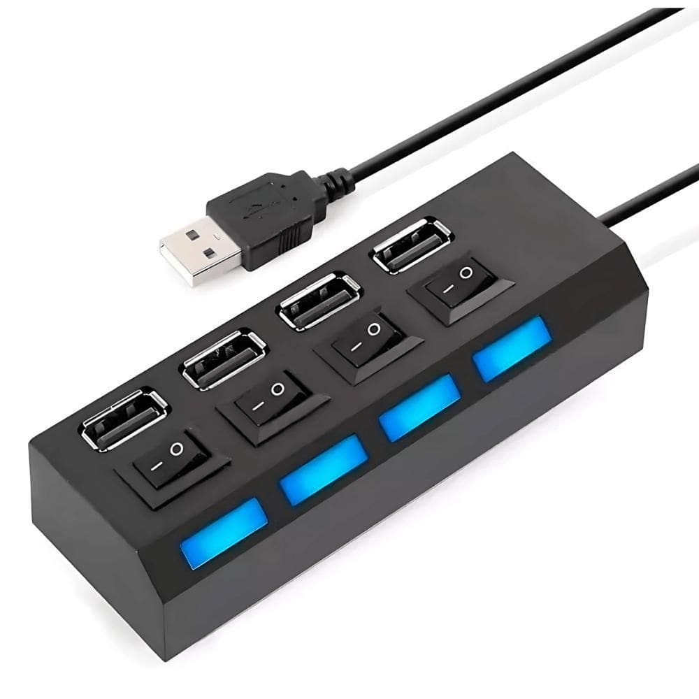 MP - Hub Usb 4 Portas 2 0 Adaptador E Expanso