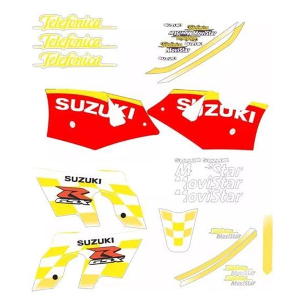 Adesivo Gsxr 750 2002 Moto Telefonica Movistar