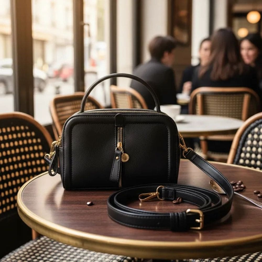 Bolsa feminina baú pequena Pavão de Ouro