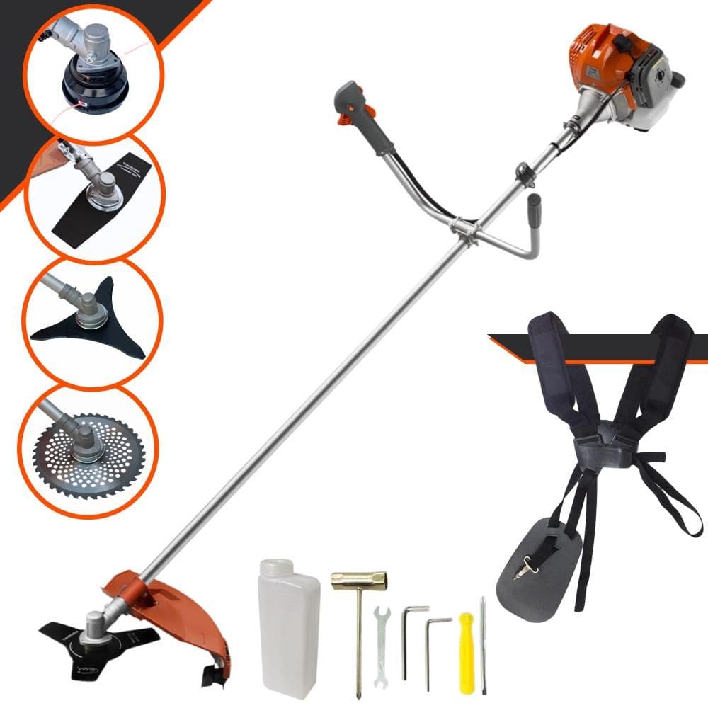 Roçadeira Completa RL430ACN-TK Tekna À Gasolina 43cc 1,7HP Alta Rotação 4 Em 1 Com Carretel + Faca 2 Pontas + Faca 3 Pontas + Faca 40 Dentes de Vídea