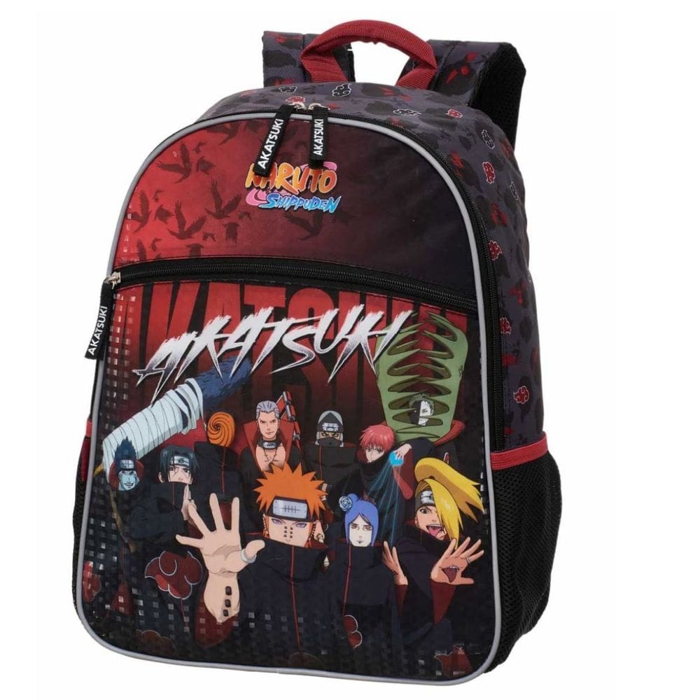 Mochila Naruto Akatsuki Escolar 2026 Oficial Pacific Costas