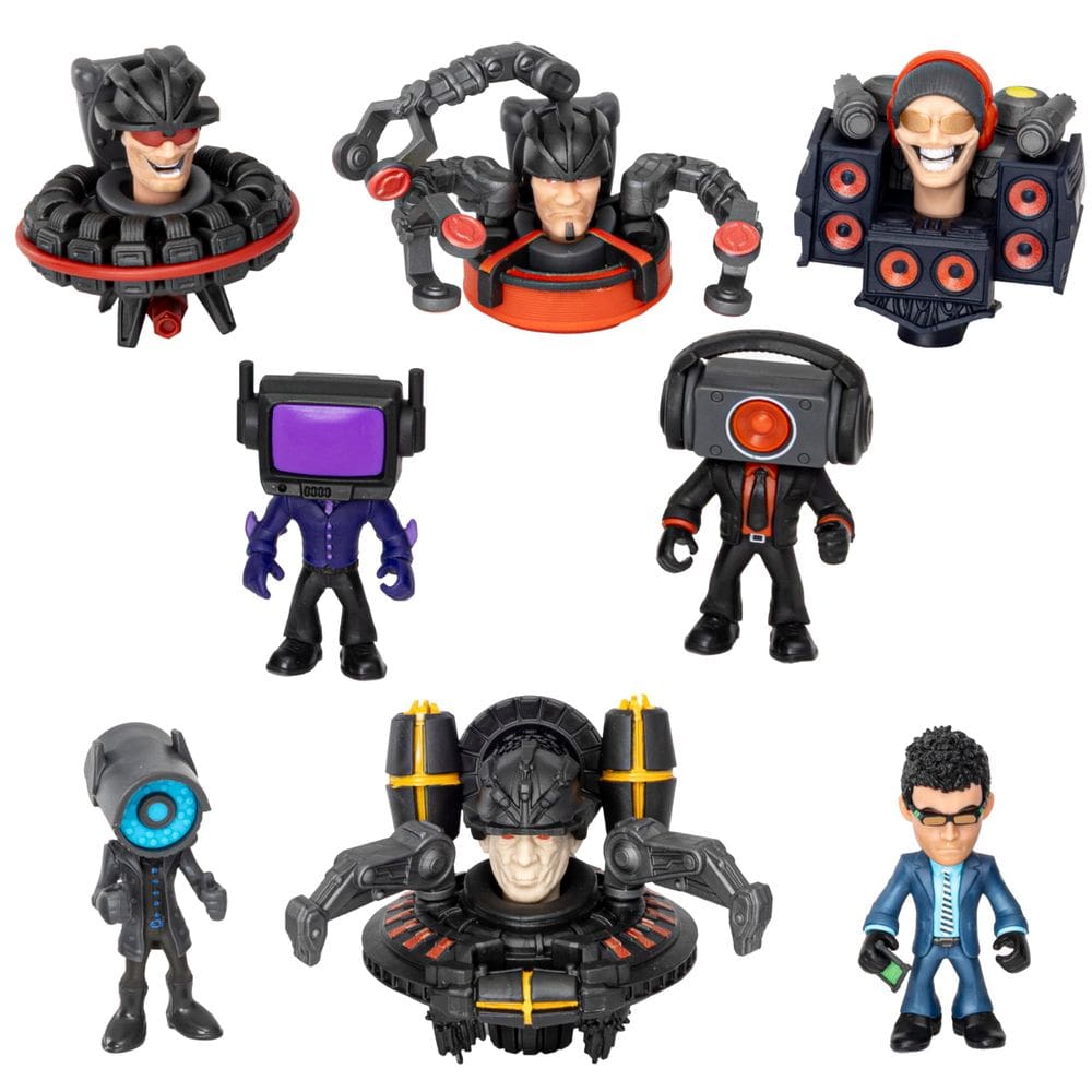 Brinquedo colecionável Skibidi Toilet Mystery Figures Series 2