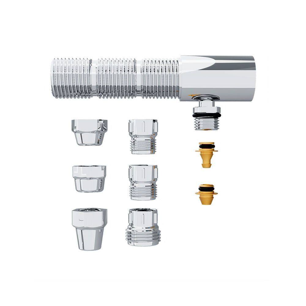 Adaptador para Filtro Blukit 6 em 1 Cromado