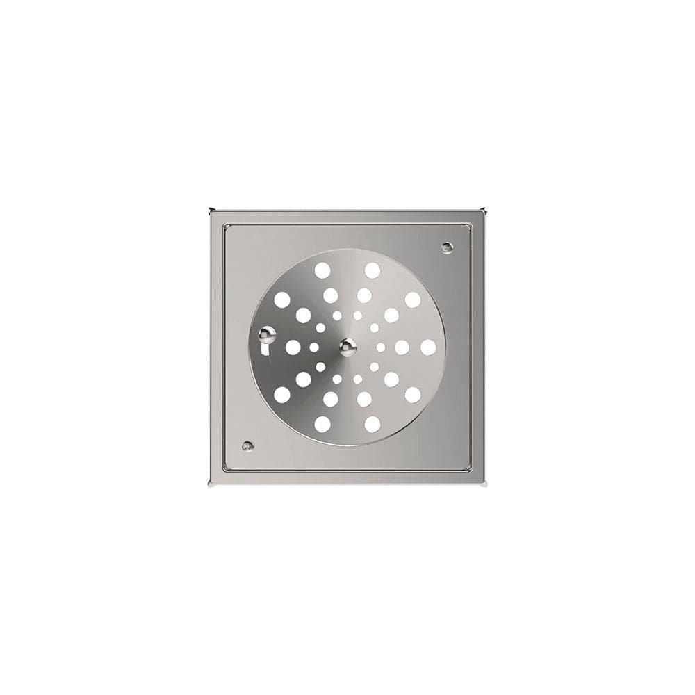 Grelha para Ralo Quadrado Blukit 10x10 com Caixilho Cromado