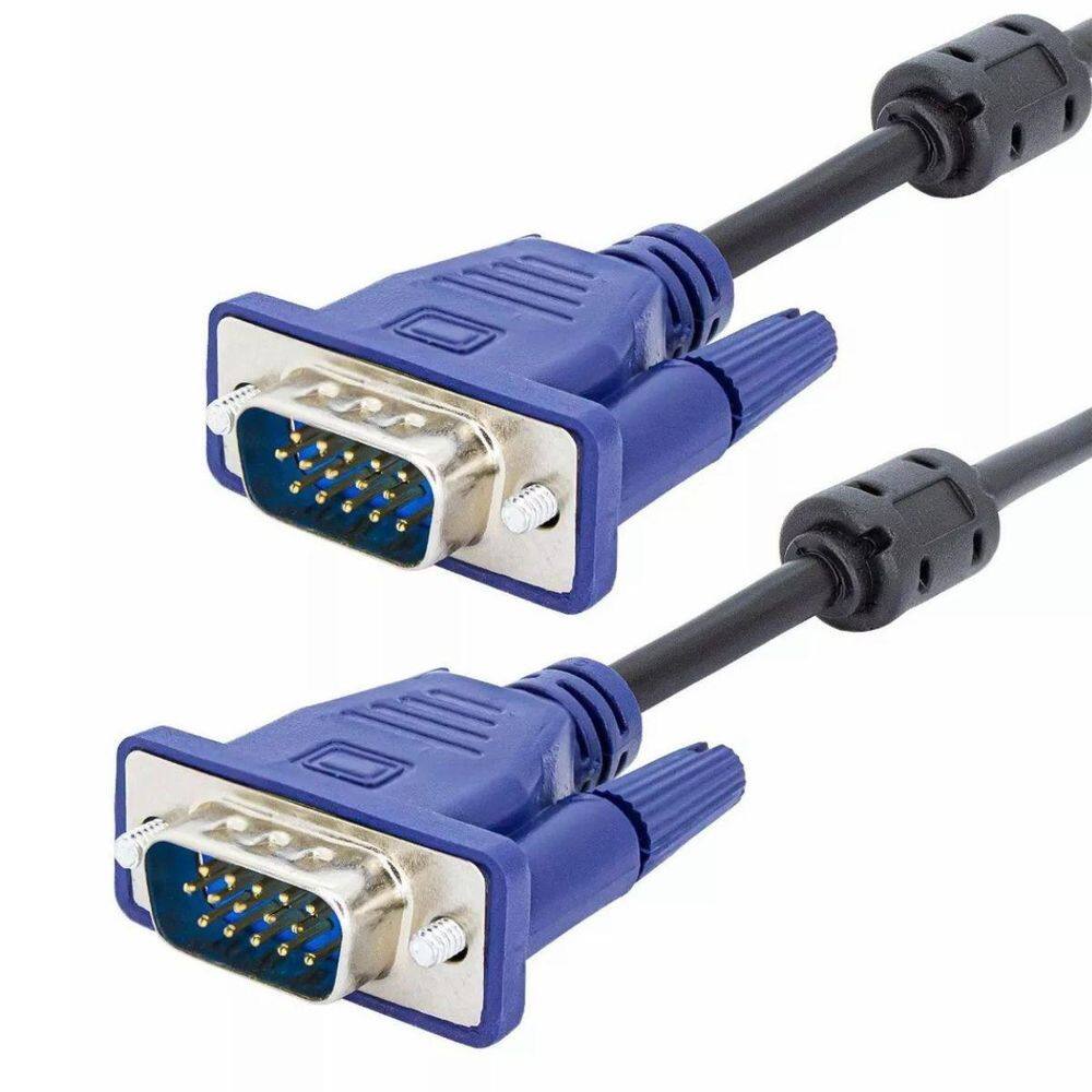 Cabo Vga 3 Metros Monitor Lcd Led Pc Tv Projetor Blindado