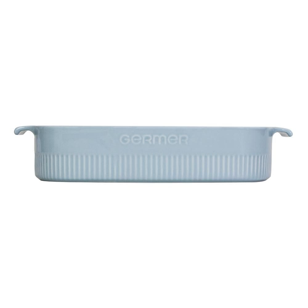 Travessa Refratária Retangular 30x21 Azul Vintage 2,98 L