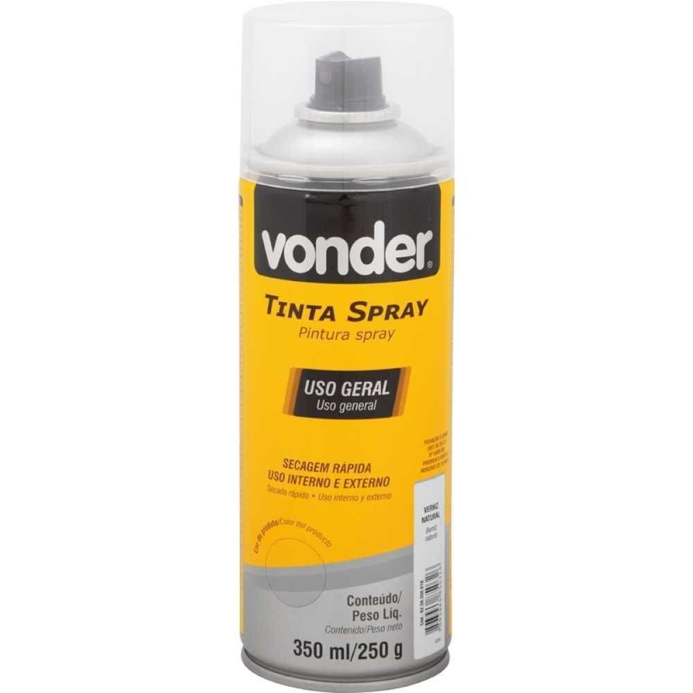 Verniz Spray Uso Geral 350Ml/250G Vonder