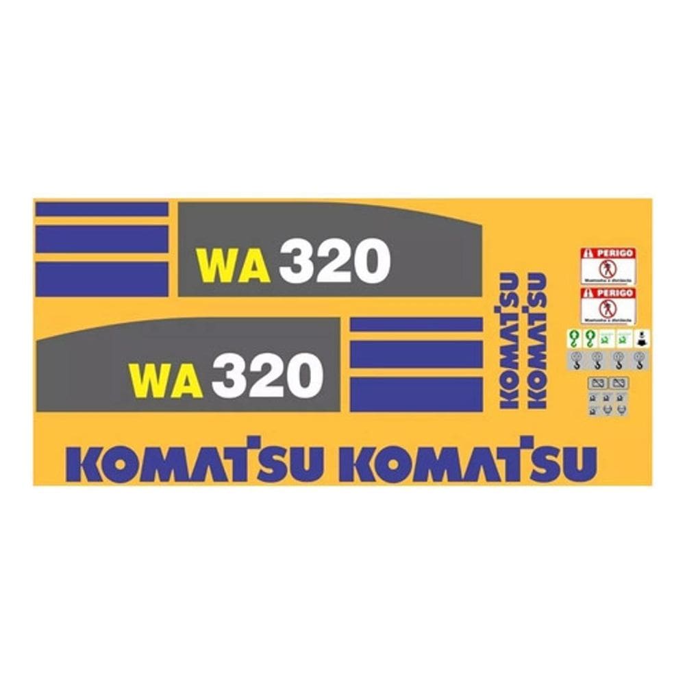 Kit Adesivos Komatsu Wa320