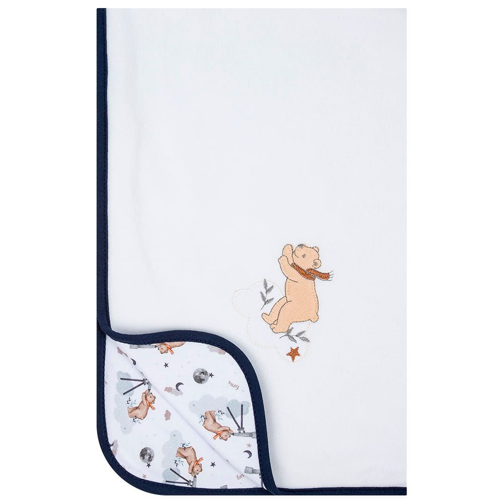 Manta Infantil Soft Lunar - Azul Galáxia - Hug