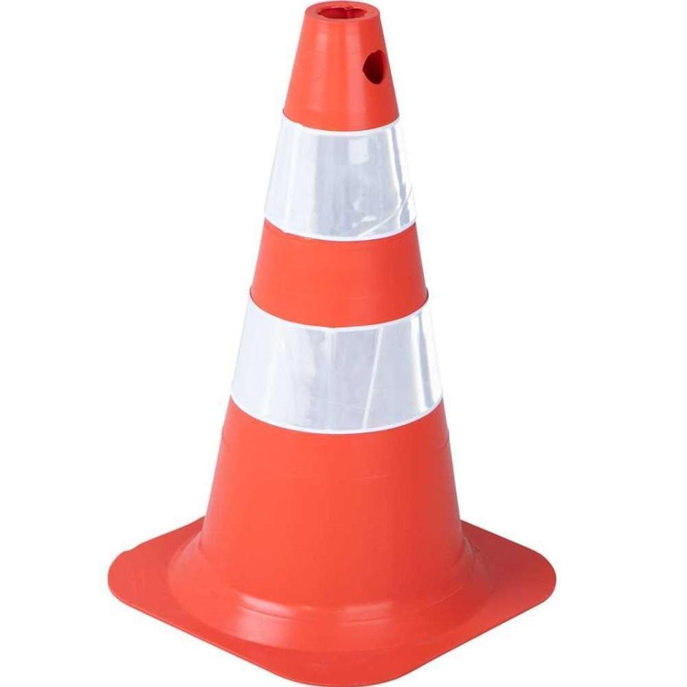 Cone 50Cm Laranja/Branco Refletivo Vonder