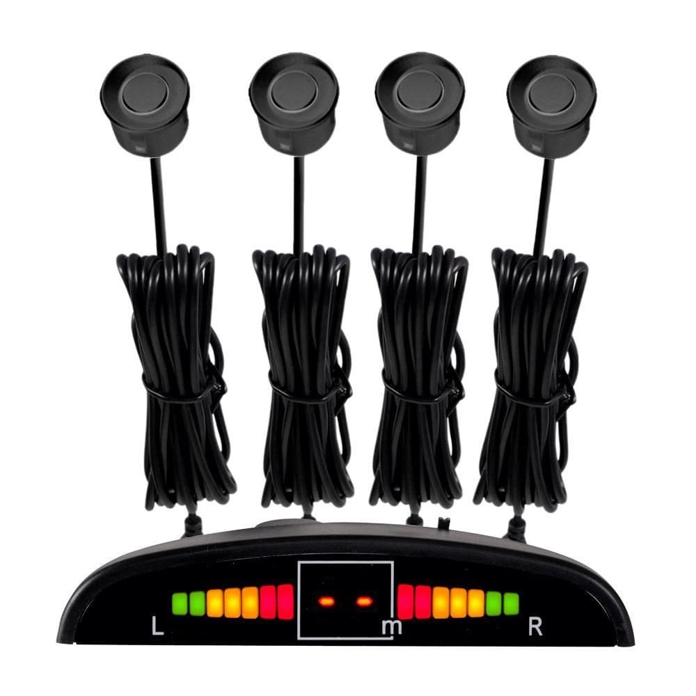 Sensor De Estacionamento Roadstar Rs304Br - Preto Brilhante