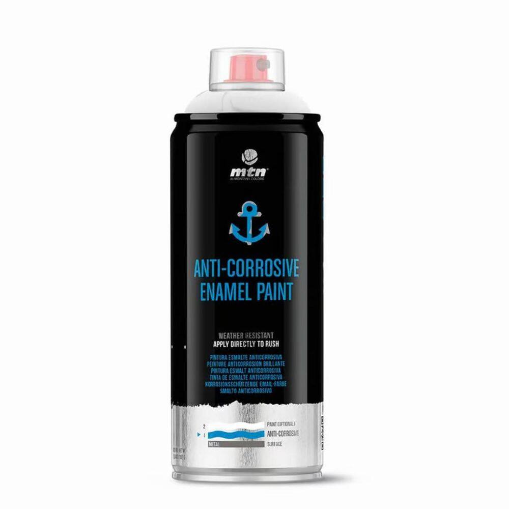 Tinta Spray Anticorrosiva Branco 400Ml Pro Mtn