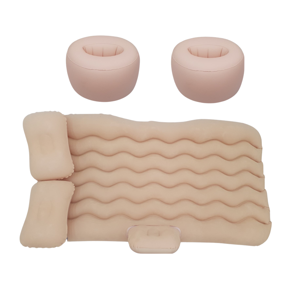 Cama Inflável Colchão Carro Bege Viagem SUV Sedan Universal