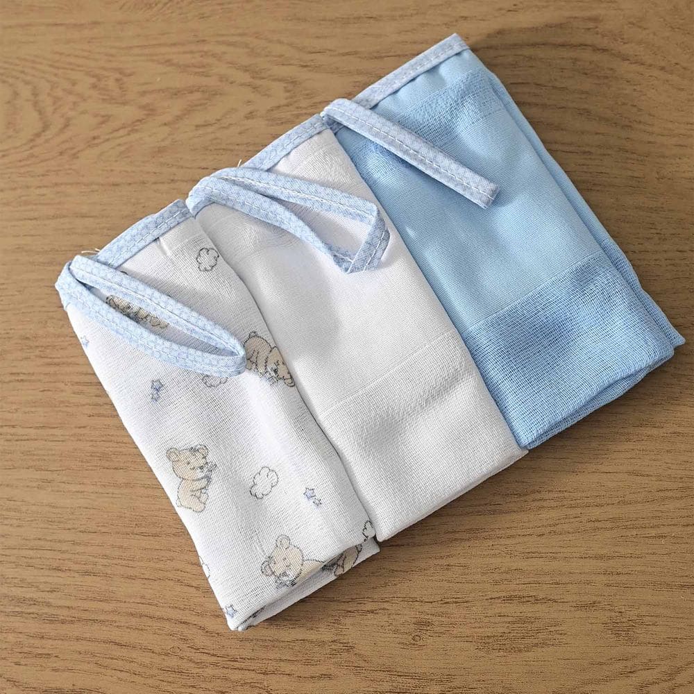 Pano de Boca para Bebê 3 unidades Pixuxu