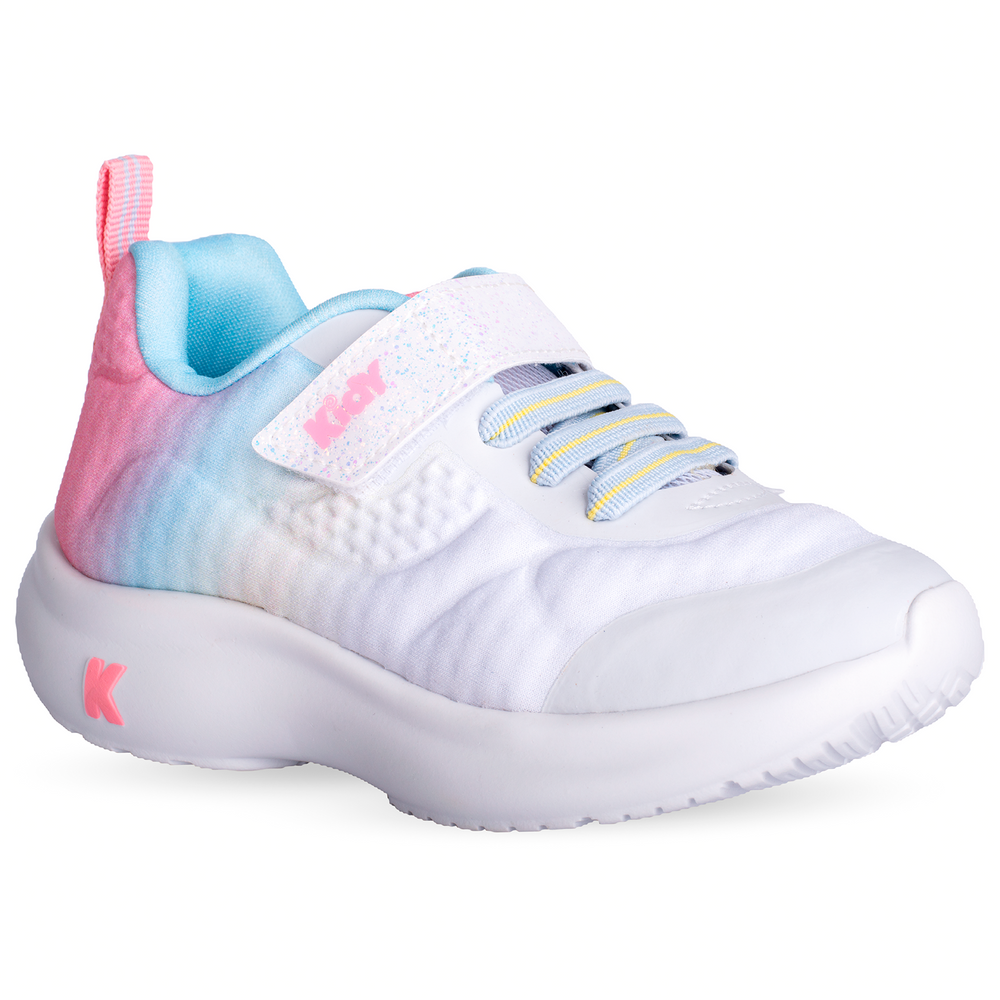 Tênis Kidy Nuvem Rosa Amarelo e Azul