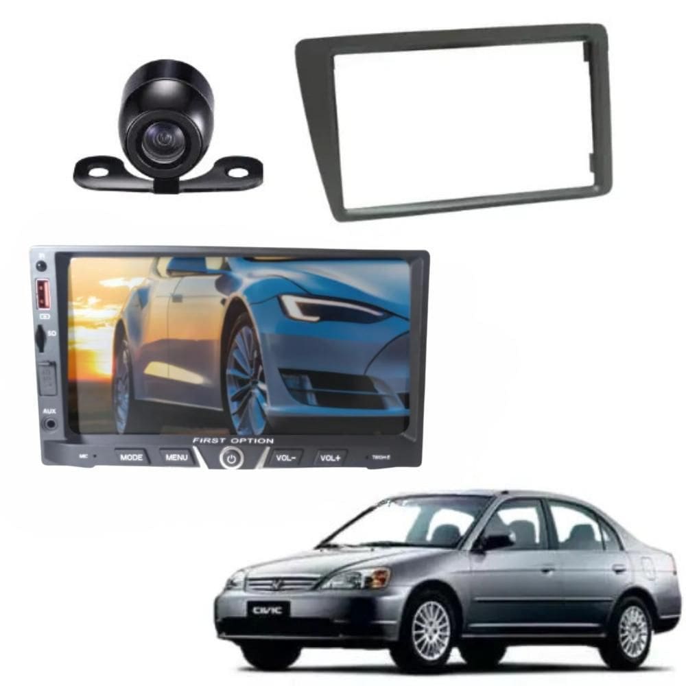 Kit Multimídia Universal Mp5 Honda Civic 2001 A 2006