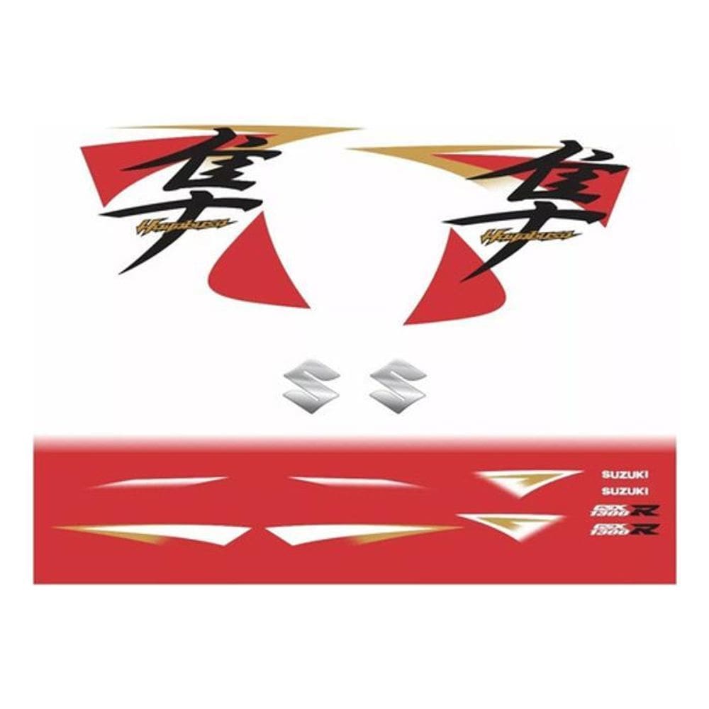 Kit Adesivo Moto Hayabusa Gsx 1300R 2014 Vermelha