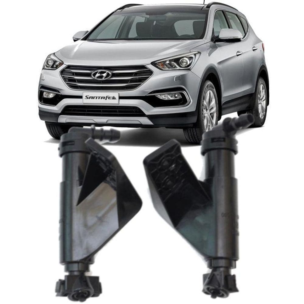 Par Esquicho Lavador Farol Hyundai Santa Fé