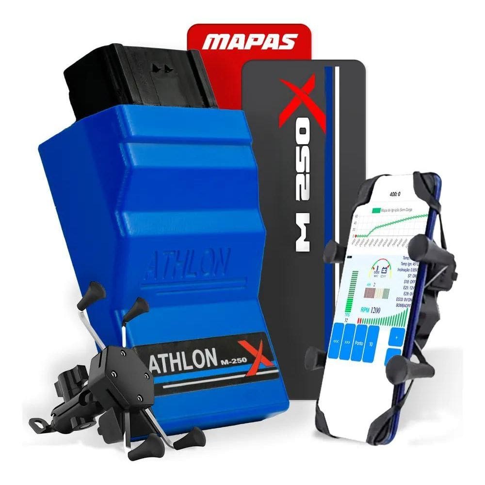 2X Módulo Athlon M250-X Central Injeção Eletrônica Programáv