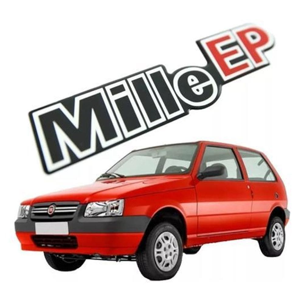 Adesivo Mille Ep Fiat Uno Resinado Dx0371 Cor Adesivo Fiat