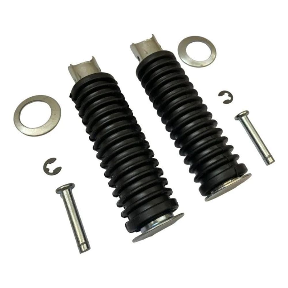 Pedaleira Traseira Redonda Titan 125 1999 - Par