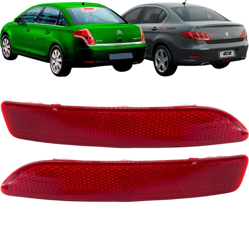 Par Lanterna Refletor Trasei Olho Gato C4 Pallas Peugeot 408