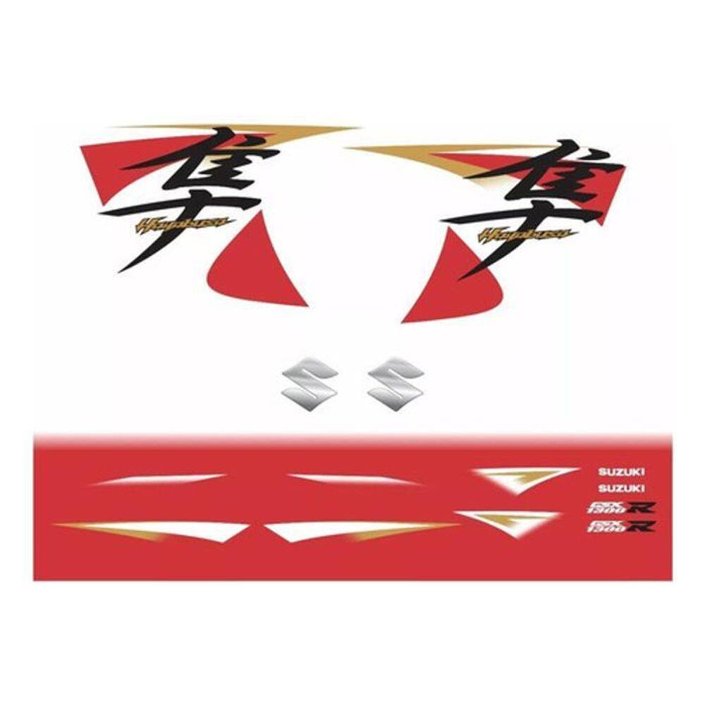 Kit Adesivo Moto Hayabusa Gsx 1300R 2014 Vermelha