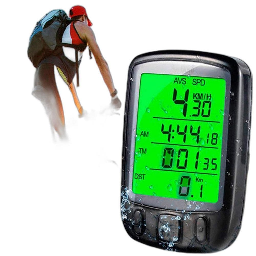 Velocímetro De Bicicleta Digital Funções Avançadas E Luz Led