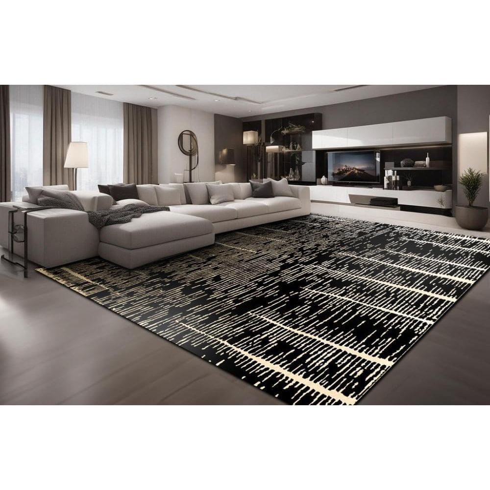 Mega Tapete Marbella Elite Cyclone Black Nero 250X350 Cm