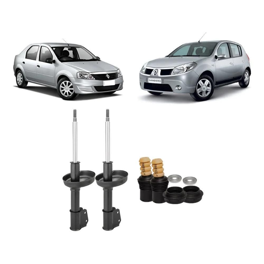 Kit Amortecedor Dianteiro Lelo Sandero Logan Duster Symbol