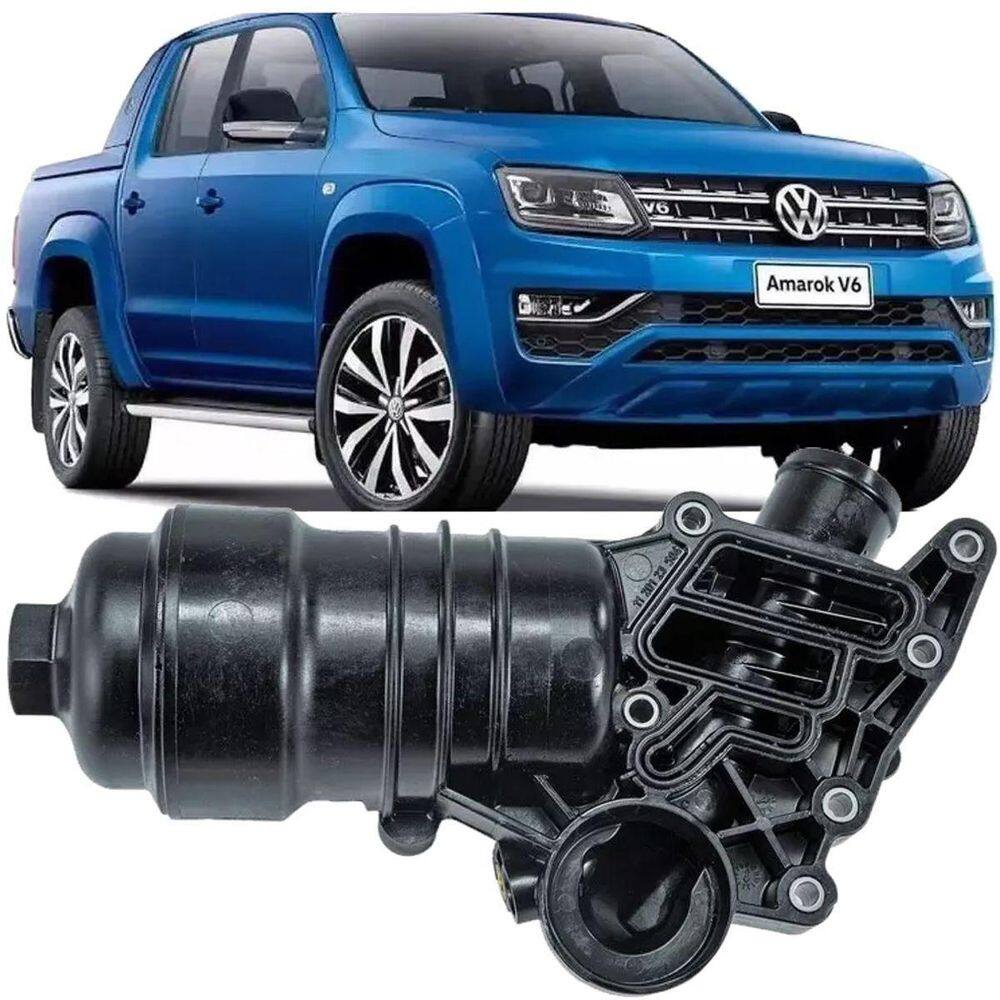 Suporte Filtro Oleo Motor Amarok 3.0 V6 Diesel 2018 À 2025