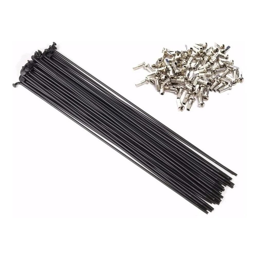 2X Raio Bike Aro 26 Aço 255Mm X 2.0Mm Preto 72Un