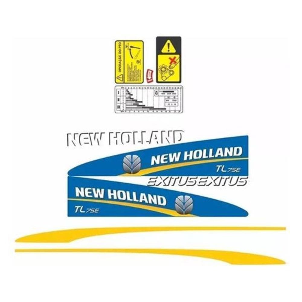 Kit Adesivos New Holland Tl75E Exitus