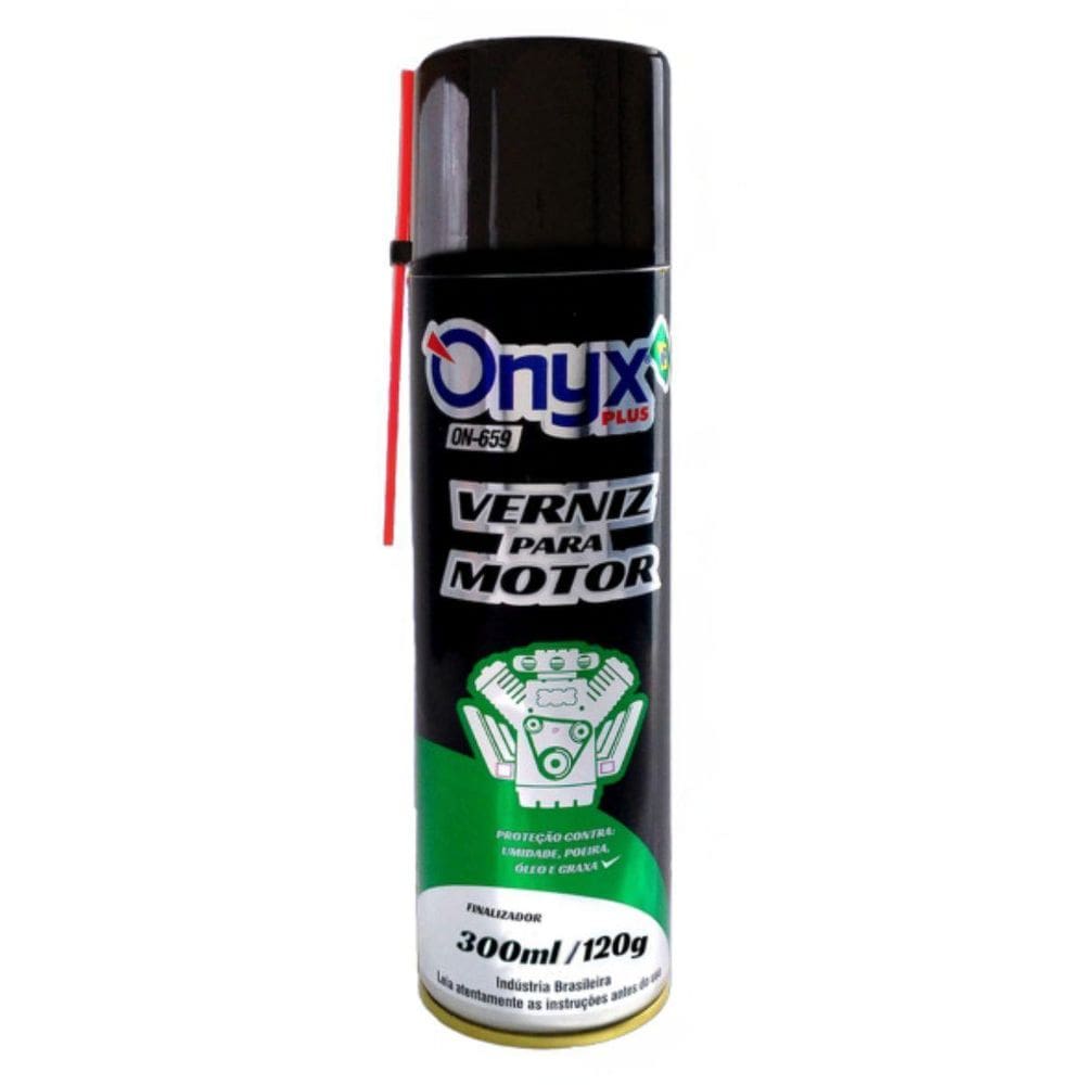 Verniz Para Motor Spray Onyx Plus 300Ml Brilho Proteção