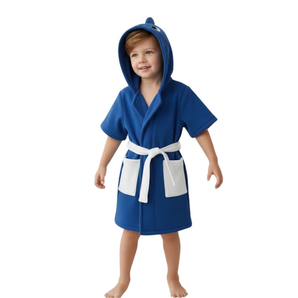 Toalha Roupão Infantil Bebe Criança Piscina Capuz Bichinho