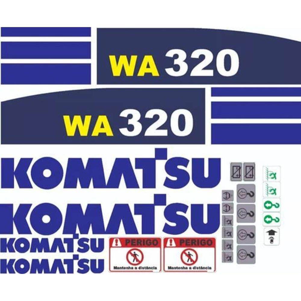 MP - Kit Adesivos Komatsu Wa320