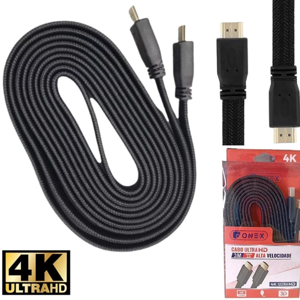 Cabo Hdmi 20 Alta Velocidade 4K 3D Entrega Rápida Tv