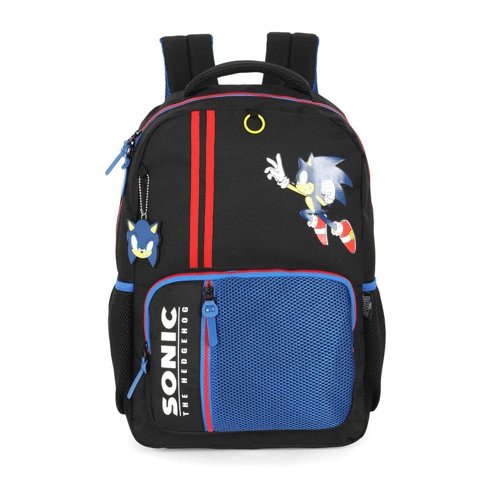 Mochila de Costas Sonic Ouriço Escolar Meninos Passeio